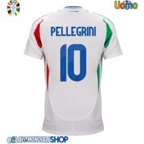 Maglie da calcio Italia Lorenzo Pellegrini #10 Seconda Maglia Europei 2024 Manica Corta